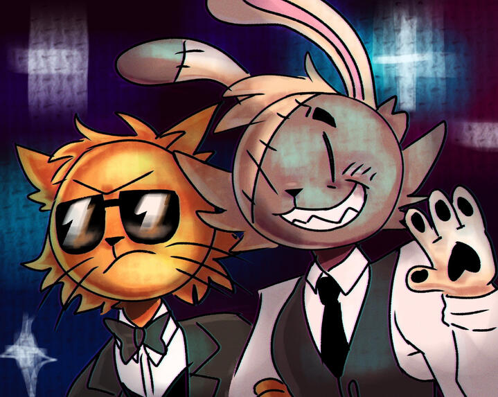 Dog Man Petey The Cat and OC